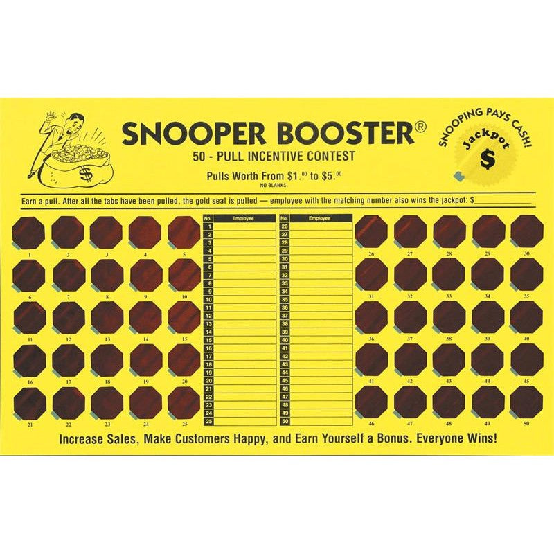 Snooper Booster Sales Incentive Game Board
