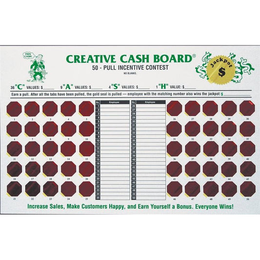 Creative Cash Board Sales Incentive Game Board