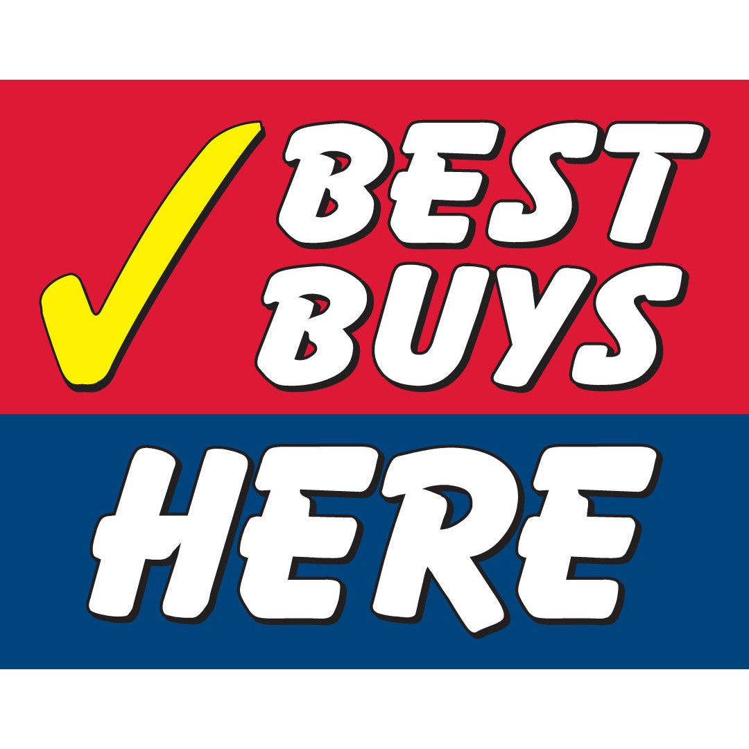 Best Buys Here Car Flag