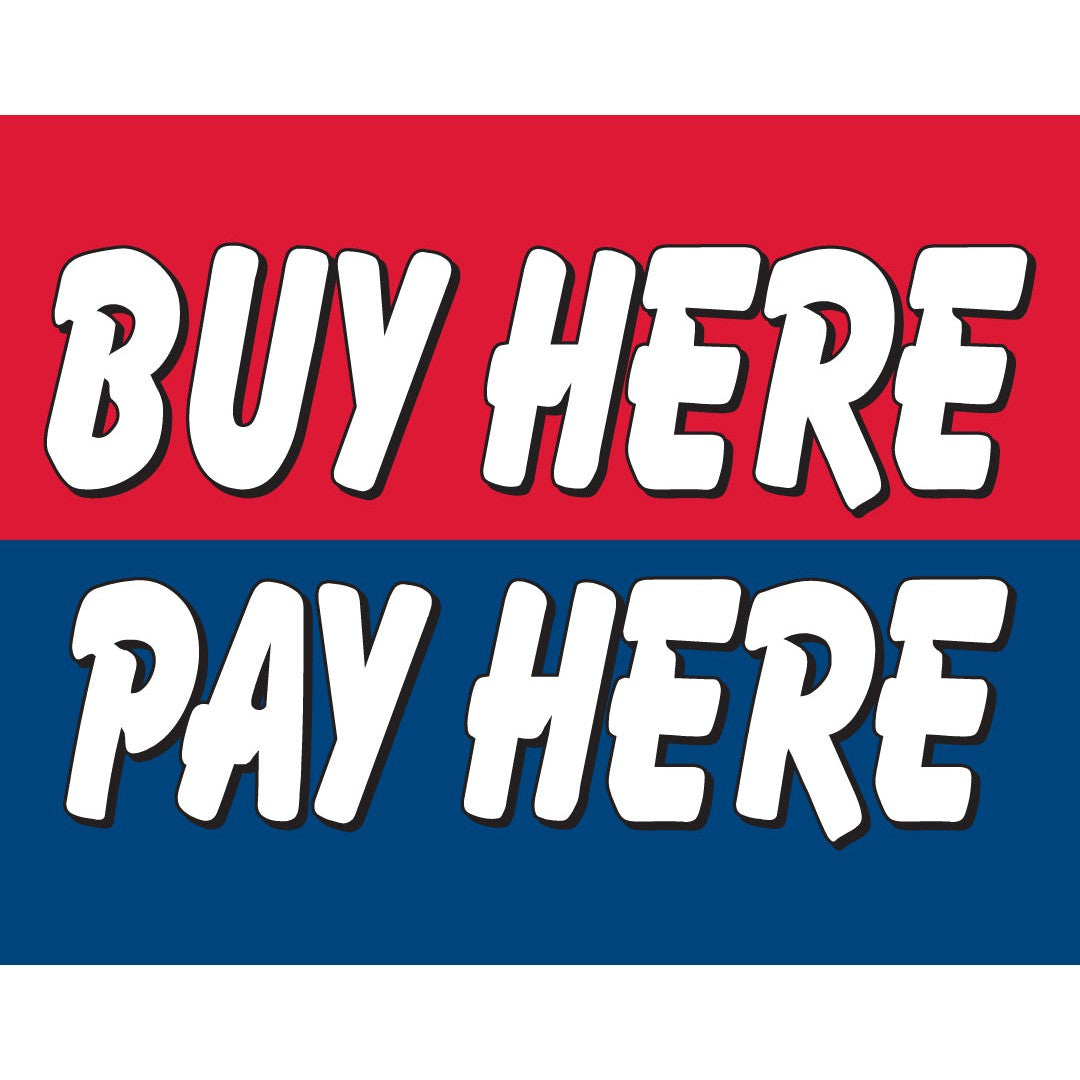 Buy Here Pay Here Car Flag
