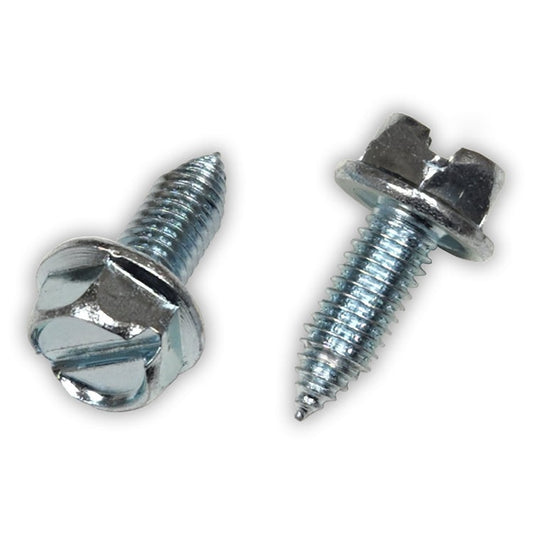 Slotted Metric Hex Head License Plate Screws 6mm x 16mm (Box of 100)