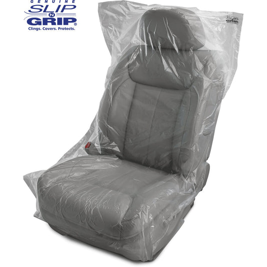 Slip-N-Grip® Economy Plastic Disposable Seat Covers .5 Mil Thick (Roll of 500)