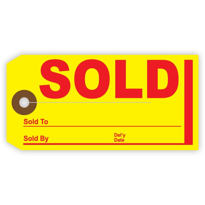 Sold/Hold Tags - Standard Size (Package of 250)