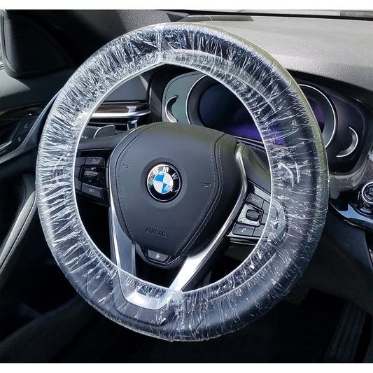 Disposable Plastic Steering Wheel Covers 24" (Case of 500)